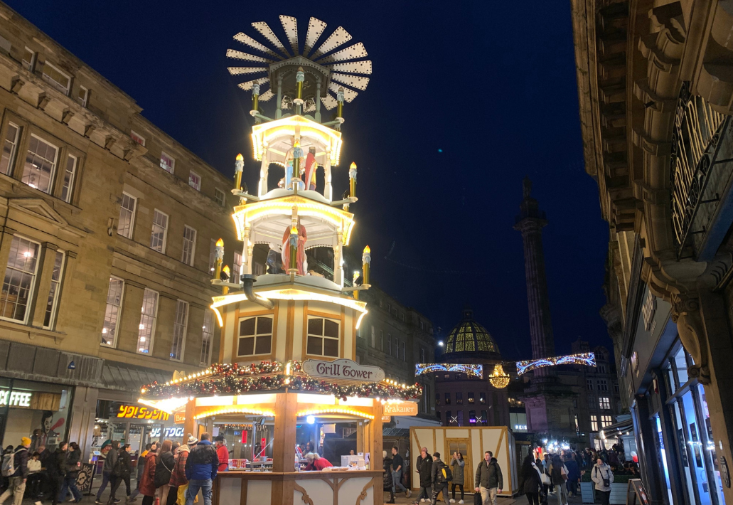 Christmas market in Newcastle